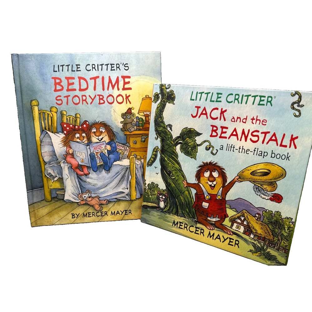 Khol's Cares Lot of 2- LITTLE CRITTER Books Bedtime Storybook &Jack Beanstalk